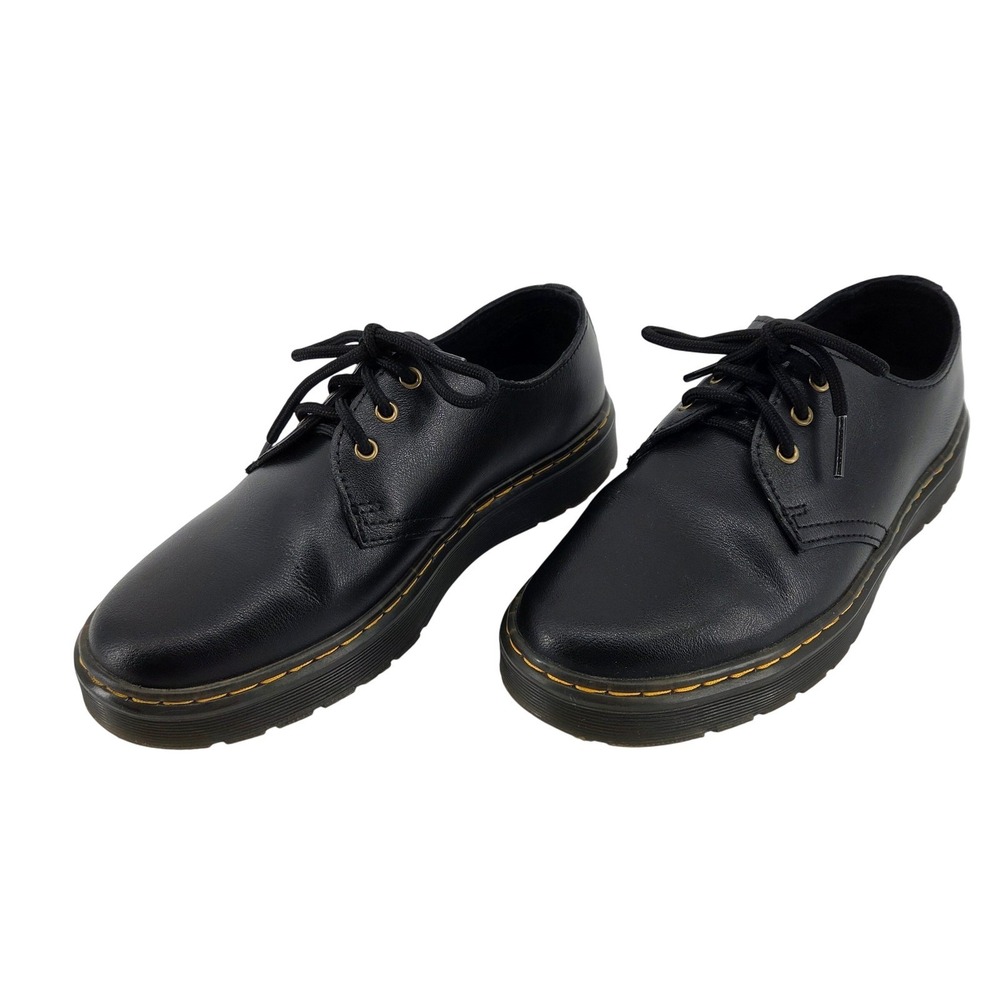 Dr. Martens 1461 Zavala Lo Black Leather Oxford Shoes Lace Up Men's 5‎ Women's 6